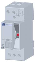 OFE-25-2-300AC Устройство защитного отключения In 25 A, Ue 230 V a.c., Idn 300 mA, 2-полюс, Inc 6 kA, тип AC