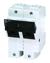 OPVP22-2 разъединитель нагрузки цилиндрических предохранителей Ie 125 A, Ue 690 V, для цилиндрических плавких вставок 22x58 для защиты полупроводников, 2-полюсное исполнение