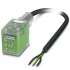 Phoenix contact 1401340 SAC-3P- 1,5-PUR/BI-1L-R-ES Кабель для датчика / исполнительного элемента
