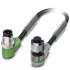 Phoenix contact 1415647 SAC-4P-M12MR/0,6-PVC/M12FR-3L Кабель для датчика / исполнительного элемента