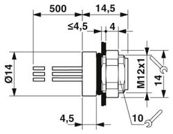Phoenix contact 1424316 SACC-DSI-M8FS-3CON-M12/3,0 PUR Встраиваемые разъемы