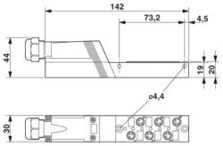 Phoenix contact 1516263 SACB- 6/3-L-C-M8 GG Корпус коробки датчика и исполнительного элемента