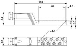 Phoenix contact 1516276 SACB- 8/3-L-C-M8 GG Корпус коробки датчика и исполнительного элемента