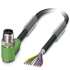 Phoenix contact 1522833 SAC-8P-M12MR/ 5,0-PUR SH Кабель для датчика / исполнительного элемента
