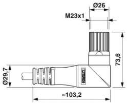 Phoenix contact 1591092 KC-0154TTH22000 Кабельный штекер, пластиковая заливка