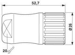 Phoenix contact 1592078 NC-12S1N12KSGA Разъем