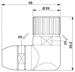 Phoenix contact 1600008 RC-12S2N12ZK00 Разъем на кабель