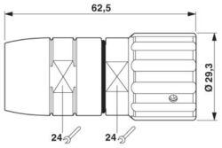 Phoenix contact 1605939 TU-09S1N8A8UDU Кабельный соединитель