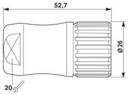 Phoenix contact 1609850 NC-12P1N12KSEH Разъем