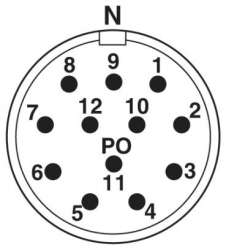 Phoenix contact 1611935 RM-12P1N127100 Разъем на кабель