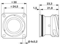 Phoenix contact 1615097 TU-17S1NC05100 Аппаратн. соединитель, задняя стенка