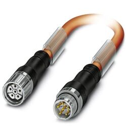 Phoenix contact 1620408 K-5E-M23 M9/010-C03/M23 F8 Штекерный разъем, пластиковая заливка с обеих сторон