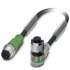 Phoenix contact 1668454 SAC-3P-M12MS/1,5-PUR/M12FR-2LB Кабель для датчика / исполнительного элемента
