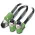 Phoenix contact 1669013 SAC-3P-M12Y/2X1,5-PUR/M12FR B Кабель для датчика / исполнительного элемента