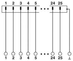 Phoenix contact 2281720 FLKMS-D25 SUB/S Интерфейсный модуль