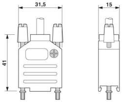 Phoenix contact 2749550 SCT-D-SUB 9-KG Корпус