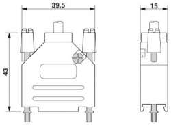 Phoenix contact 2749563 SCT-D-SUB 15-KG Корпус
