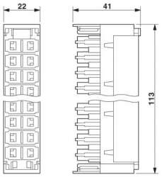 Phoenix contact 2765408 CT 10-2/2-GS/3E Магазин