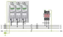 Phoenix contact 2920272 VAL-MS 750/30/3+0-FM Разрядник для защиты от импульсных перенапряжений, тип 2