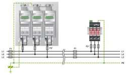 Phoenix contact 2920447 VAL-MS 580/3+0-FM Разрядник для защиты от импульсных перенапряжений, тип 2