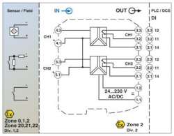Phoenix contact 2924841 MACX MCR-EX-SL-2NAM-R-UP-SICK Разделительный усилитель