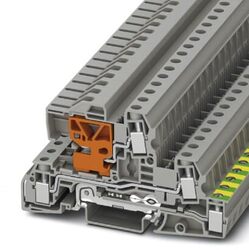 Phoenix contact 3076043 UTI 6-PE/L/LT Заземляющие клеммы для выполнения проводки в зданиях