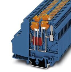 Phoenix contact 3101139 UDMTK 5-TWIN-P/P BU Клеммы с ножевыми размыкателями