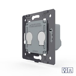 Двухклавишный сенсорный диммер Livolo с функцией радиоуправления (механизм)