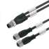 Weidmuller 1005460150 SAIL-ZW-M12BG-3-1.5U Исполнение: Концентратор сигналов, контрольная линия, Соединительная линия, M12/M12, Number of poles : 3, 1.5 m, Двухжильный кабель, контакт, прямая конфигурация, 2x гнездо, прямая конфигурация