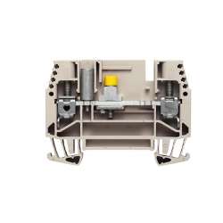 Weidmuller 1018100000 WTQ 6/1/STB Исполнение: Измерительная клемма с размыкателем, Винтовое соединение, 6 мм.кв, 500 V, 41 A Темно-бежевый