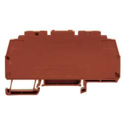 Weidmuller 1018640000 WTL 6/3 BR Исполнение: Измерительная клемма с размыкателем, Винтовое соединение, 6 мм.кв, 500 V, 41 A, скользящий, коричневый