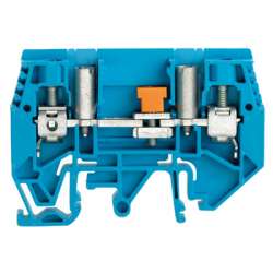 Weidmuller 1019680000 WTL 6/1 EN STB BL Исполнение: Измерительная клемма с размыкателем, Винтовое соединение, 6 мм.кв, 630 V, 41 A, скользящий, синий