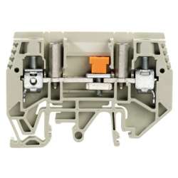 Weidmuller 1019690000 WTL 6/1 EN STB GR Исполнение: Измерительная клемма с размыкателем, Винтовое соединение, 6 мм.кв, 630 V, 41 A, скользящий, серый