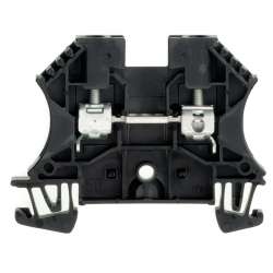 Weidmuller 1020110000 WDU 4 SW Исполнение: Проходная клемма, Винтовое соединение, 4 мм.кв, 800 V, 32 A, черный