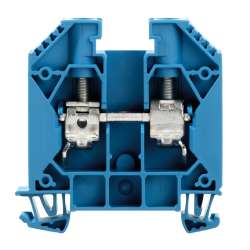 Weidmuller 1020480000 WDU 16 BL Исполнение: Проходная клемма, Винтовое соединение, 16 мм.кв, 1000 V, 76 A, синий