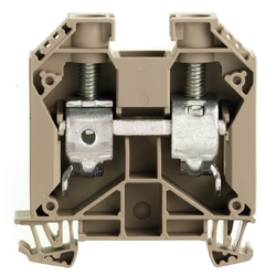 Weidmuller 1020500000 WDU 35 Исполнение: Проходная клемма, Винтовое соединение, 35 мм.кв, 1000 V, 125 A, Темно-бежевый