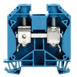 Weidmuller 1020580000 WDU 35 BL Исполнение: Проходная клемма, Винтовое соединение, 35 мм.кв, 1000 V, 125 A, синий