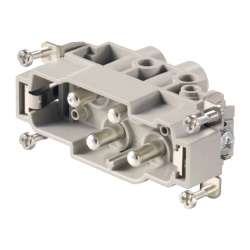Weidmuller 1023220000 HDC S4/0 MS Исполнение: HDC - вставка, Штифт, 830 V, 80 A, Количество полюсов: 4, Винтовое соединение, Типоразмер: 6 Weidmuller 1023220000 HDC S4/0 MS Исполнение: HDC - вставка, Штифт, 830 V, 80 A, Количество полюсов: 4, Винтовое соединение, Типоразмер: 6