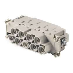 Weidmuller 1023350000 HDC S8/0 FAS Исполнение: HDC - вставка, Гнездо, 690 V, 110 A, Количество полюсов: 8, Аксиальное винтовое соединение, Типоразмер: 8