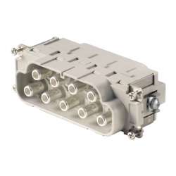 Weidmuller 1023360000 HDC S8/0 MAS Исполнение: HDC - вставка, Штифт, 690 V, 110 A, Количество полюсов: 8, Аксиальное винтовое соединение, Типоразмер: 8