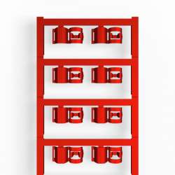 Weidmuller 1025240000 SFC 3/12 MC NE RT Исполнение: SlimFix Clip, Маркировка проводов и кабелей, 3.5 - 7 мм.кв 12 x 12.5 мм.кв красный