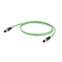 Weidmuller 1025950600 IE-C5DD4UG0600MCSMCS-E Исполнение: Тросовый кабель, PROFINET, M12 IP 67, прямая вилка, M12 IP 67, прямая вилка, Кат.5 (ISO/IEC 11801) / кат.5e (TIA T568-B), Полиуретан, 60 m