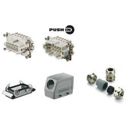 Weidmuller 1027670000 HDC KIT HE-P 10.110 M Исполнение: RockStar® HDC - комплекты-Промышленный разъем, Комплект, HE, Типоразмер: 4, Полюс: 10, PUSH IN, 500 V, 16 A, Алюминиевое литье под давлением, M 25
