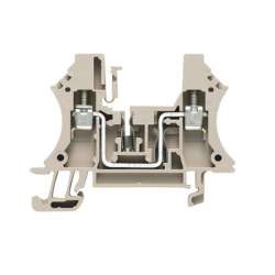 Weidmuller 1036000000 WPO 4 Исполнение: W-серия, Клемма с электронными компонентами, Расчетное сечение: 4 мм.кв, Винтовое соединение, бежевый