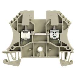 Weidmuller 1037800000 WDU 4 GR Исполнение: Проходная клемма, Винтовое соединение, 4 мм.кв, 800 V, 32 A, серый