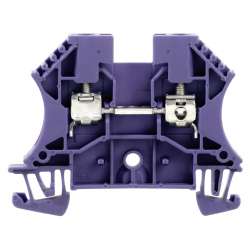 Weidmuller 1037820000 WDU 4 PA/VI Исполнение: Проходная клемма, Винтовое соединение, 4 мм.кв, 800 V, 24 A, фиолетовый