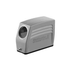 Weidmuller 1041760000 HDC 16A TSLU 1M20G Исполнение: HDC - корпус, Типоразмер: 5, Вид защиты: IP65, Вход кабеля сбоку, Корпус для вилки, Продольная скоба для фиксации на нижней части, Стандартный, Типоразмер кабельных вводов: M 20