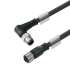 Weidmuller 1059690300 SAIL-M12WM12G-4S3.0U Исполнение: Концентратор сигналов, контрольная линия, Соединительная линия, M12/M12, Number of poles : 4, 3 m, Вилка, угловая - Гнездо, прямое, Экранированный: Да, Светодиод: Нет, Материал оболочки: Полиуретан,