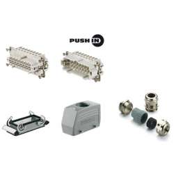 Weidmuller 1061770000 HDC KIT HE-P 16.121 M Исполнение: RockStar® HDC - комплекты-Промышленный разъем, Комплект, HE, Типоразмер: 6, Полюс: 16, PUSH IN, 500 V, 16 A, Алюминиевое литье под давлением, M 25