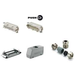 Weidmuller 1061800000 HDC KIT HE-P 24.131 Исполнение: RockStar® HDC - комплекты-Промышленный разъем, Комплект, HE, Типоразмер: 8, Полюс: 24, PUSH IN, 500 V, 16 A, Алюминиевое литье под давлением, PG 21